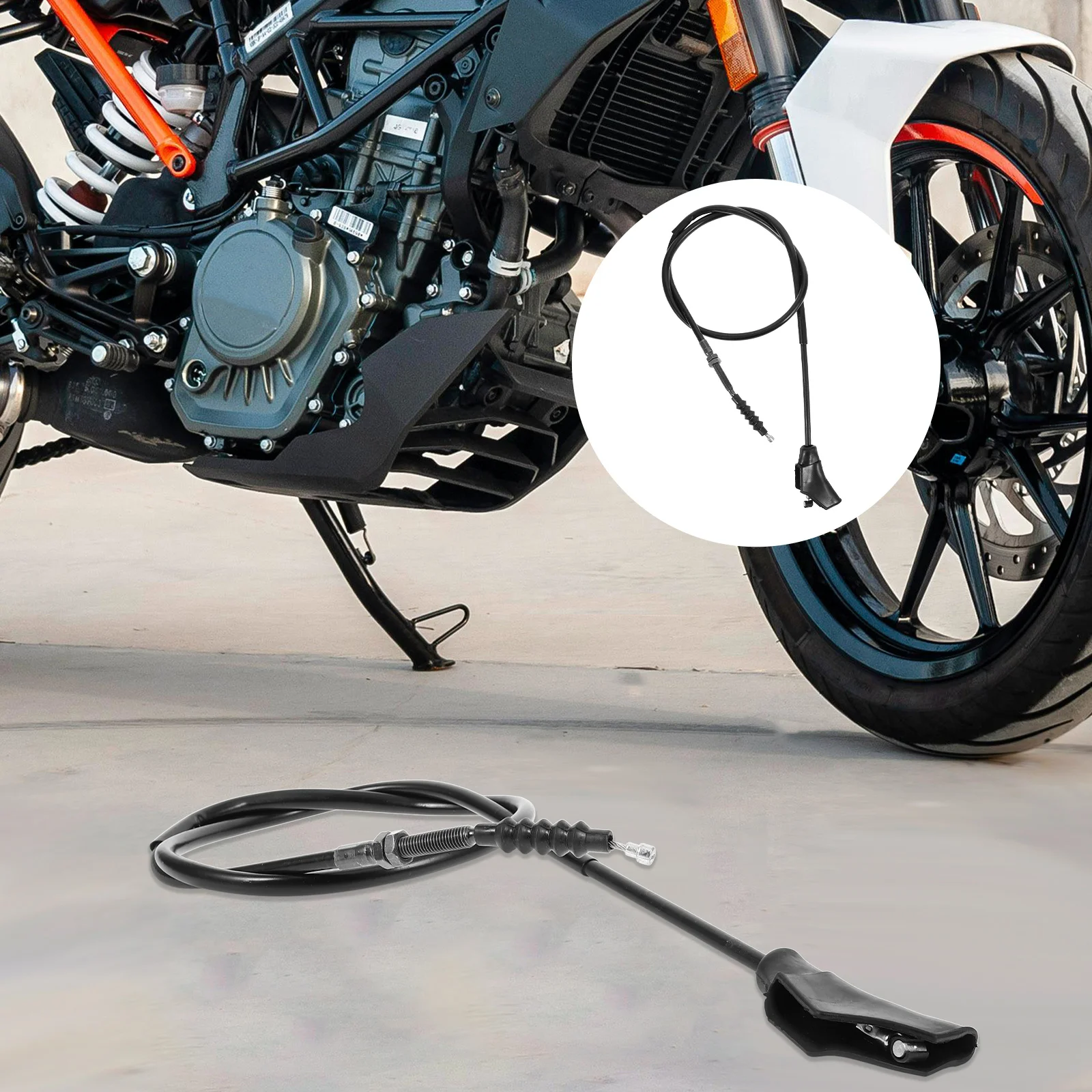 

Adjustable Offroad Motorcycle Clutch Cable Durable Cord Stable Transmission Easy Install Clutch Cable for Dirt Bike