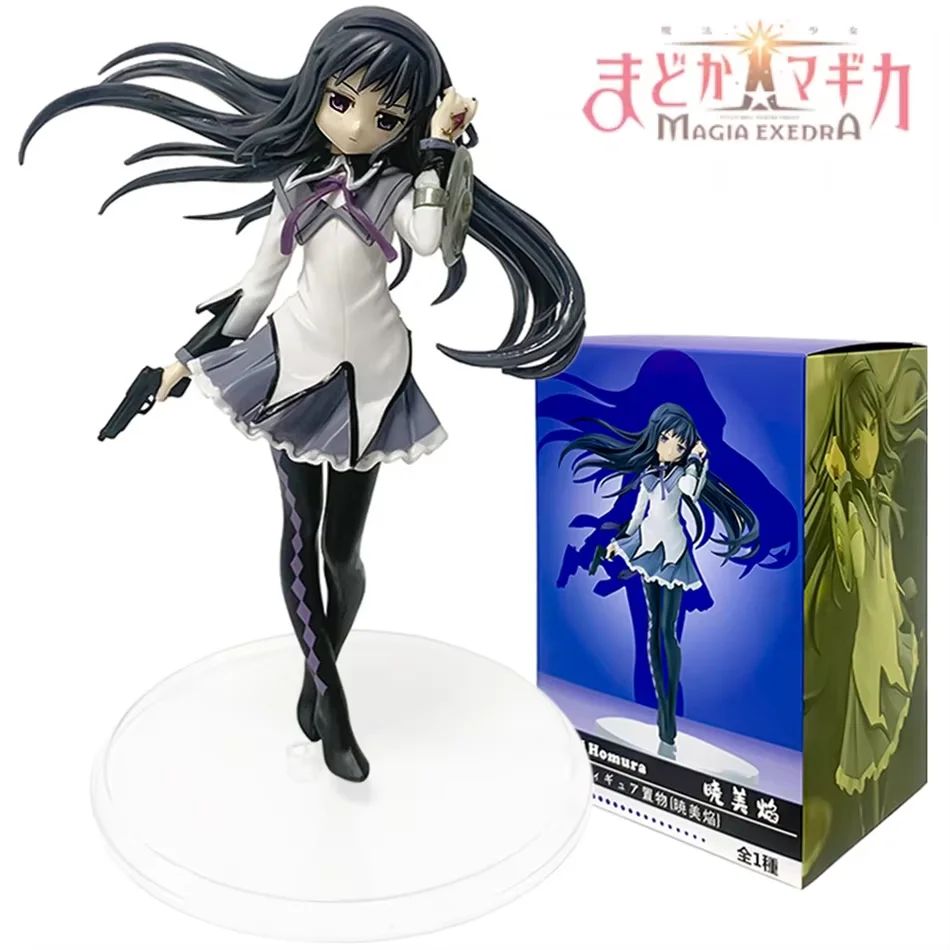Madoka Magical ตัวอักษร Akemi Homura อะนิเมะ PVC รุ่นของขวัญวันเกิดตกแต่งของเล่นอะนิเมะ Periphery Handmade กล่องตาบอด