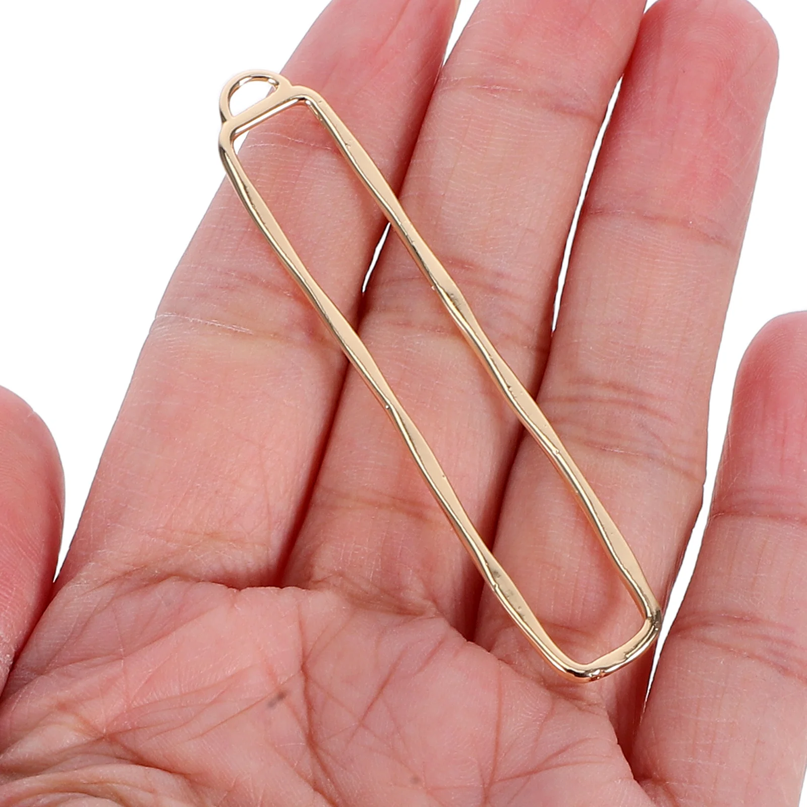 

4 шт. полые прямоугольные подвески с золотым наполнением и открытой спиной, ободок, подвески, сделай сам, изготовление ювелирных изделий, серьги, ожерелье, браслеты