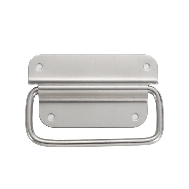 

Stainless Steel Solid Folding Handle Industrial Equipment Hardware Accessories Aviation Box Toolbox Movable Cabinet Door Handle