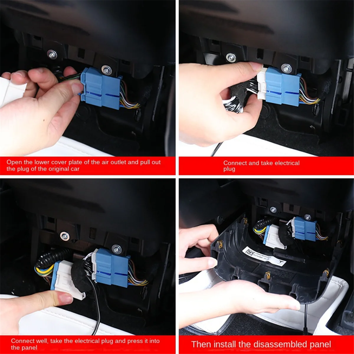 For Tesla Model 3 / Y Ambient Light Acc Power Plug Lossless Wire Harness Interior Decoration Modification Accessories