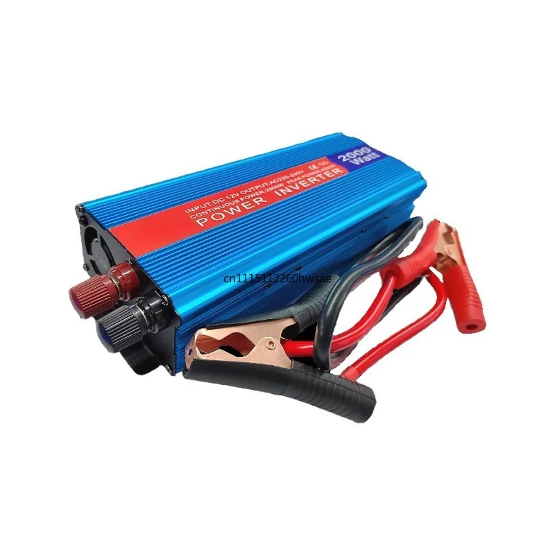 For 2000W Solar Power Inverter 12V Convert To 220V Dual USB Output Car Power Conversion Equipment