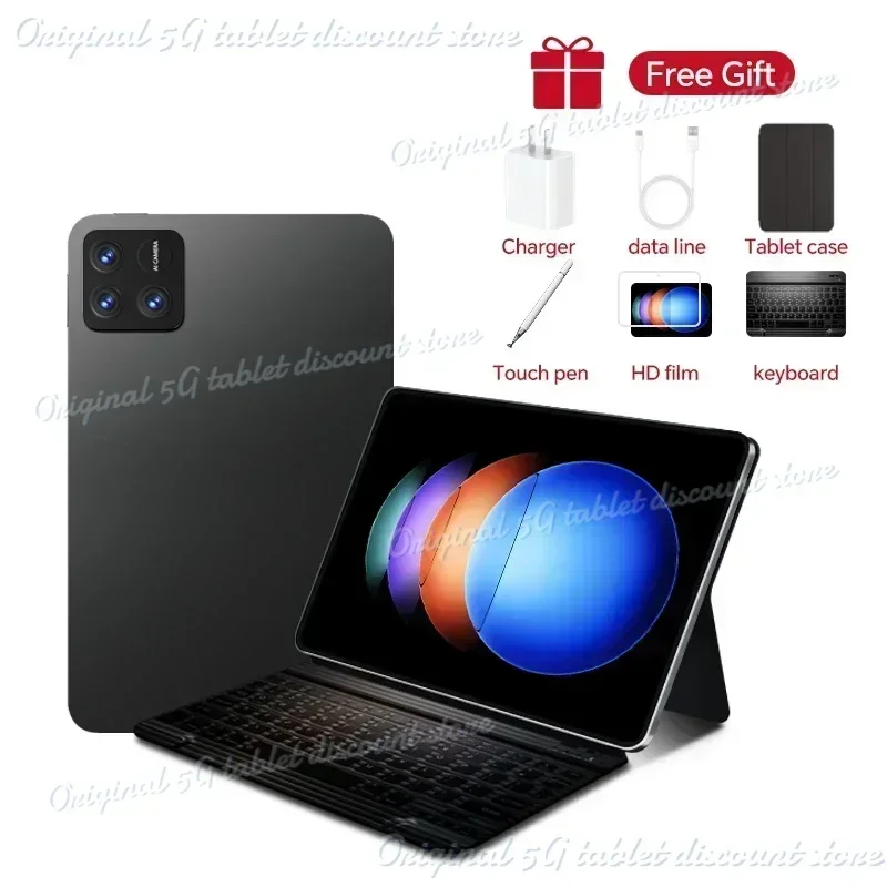 Global Version 2024 New  Pad 6S Pro Tablet PC 11inch HD 4K Android 14 16GB+1T 10000mAh Bluetooth 5G Dual SIM WiFi GPS Tablet