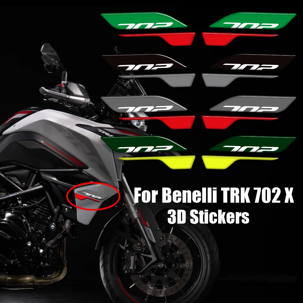 

Motorcycle For Benelli TRK 702 X 702X Adventure 2023 2024 Protector Tank Pad Side Grips Gas Fuel Oil Kit Knee Stickers Decals