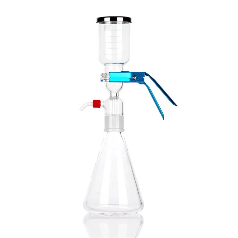 Quality Borosilicate Glassware Vacuum Water Filtration System For Laboratory Solvent Filtration Flask System