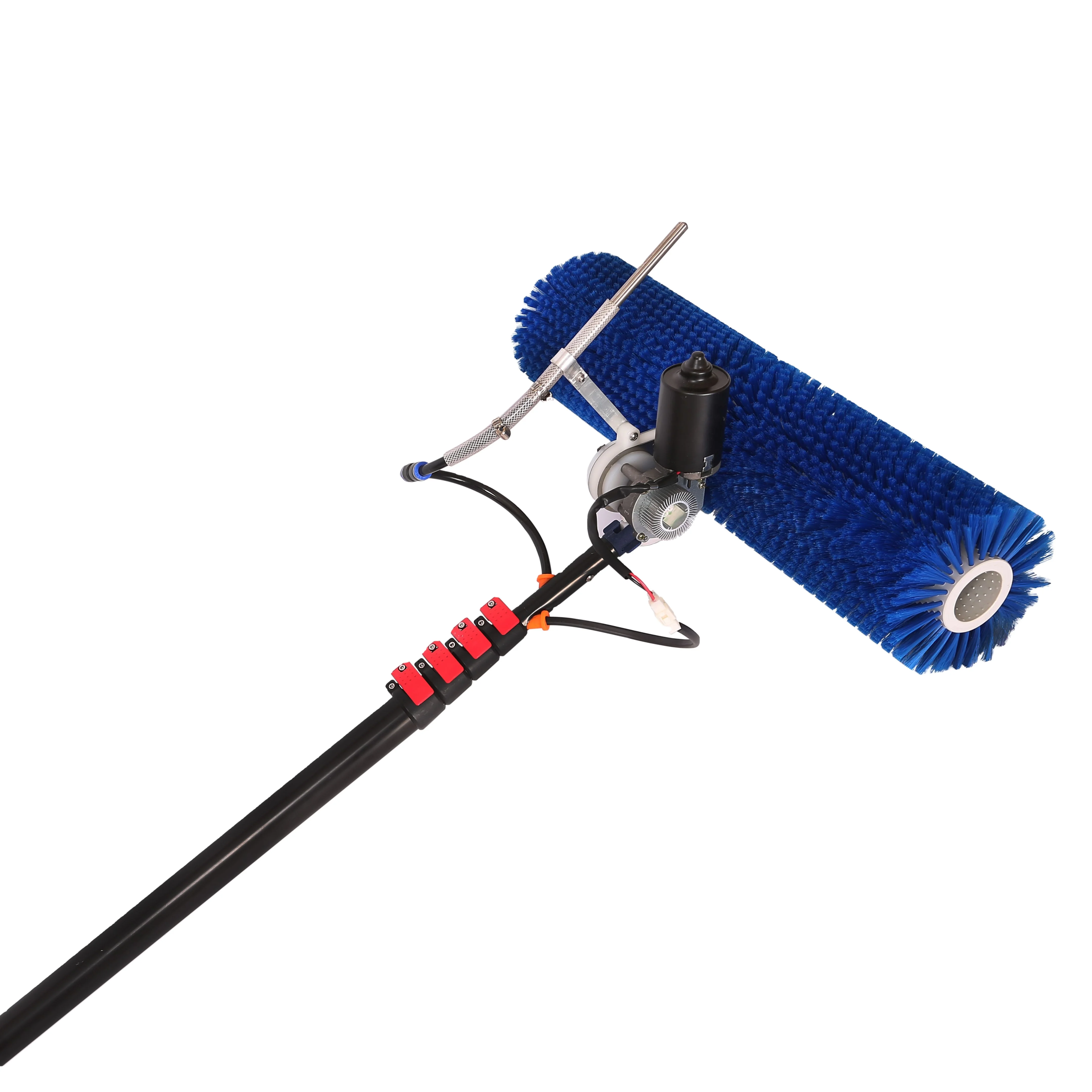 

Extentool 7.5m Solar Panel Photovoltaic Water Fed Pole Cleaning Robot Roller Brush Telescopic Pole