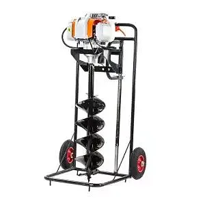 Small Manual Four-Stroke  Pit Drill Rig Ground Pit Digging Machine for Small Scale Projects Core Component Engine
