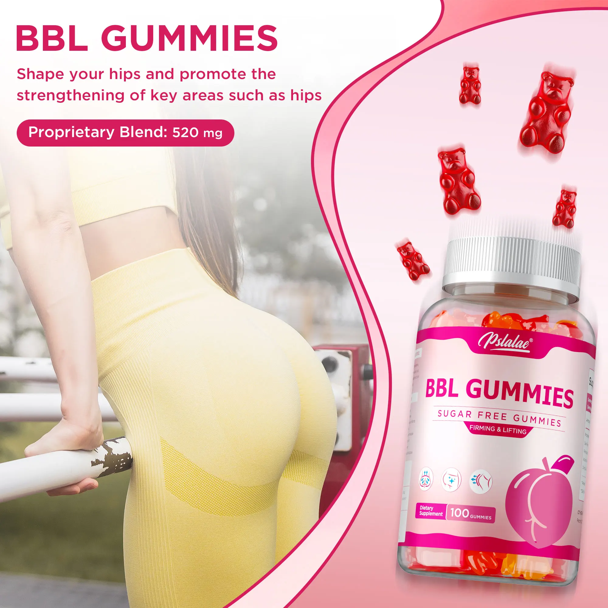 

BBL Gummies for Women - Shape Natural Curves, Promote Natural Growth of Buttocks, Enhance Confidence, Prevent sagging