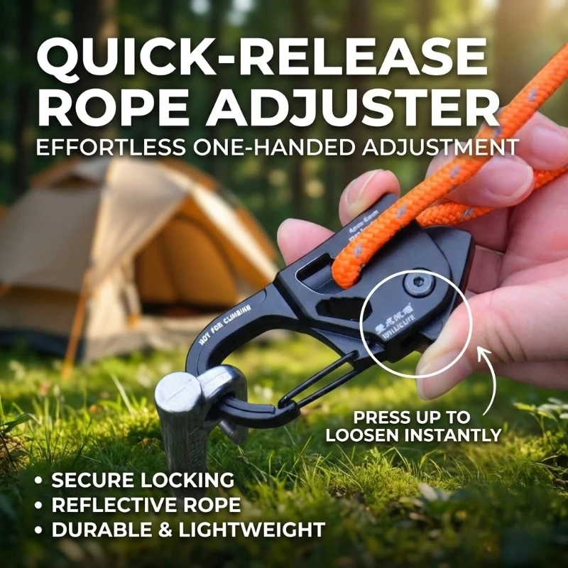 : Self-Locking Tent Rope Tensioner 3