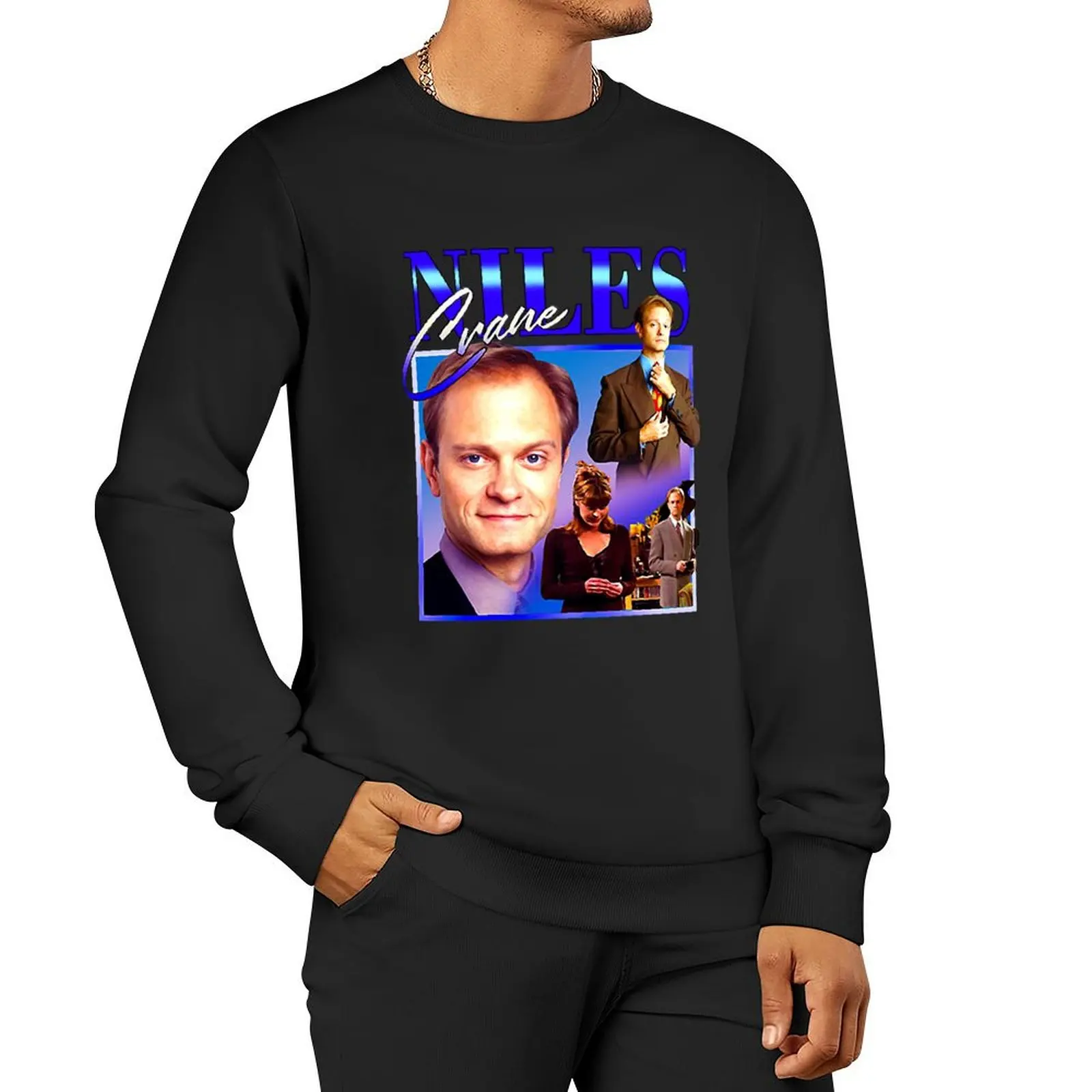 

Wonderful Memory Niles Crane Homage Graphic For Fan Pullover Hoodie men's winter sweater hooded sweatshirt for men