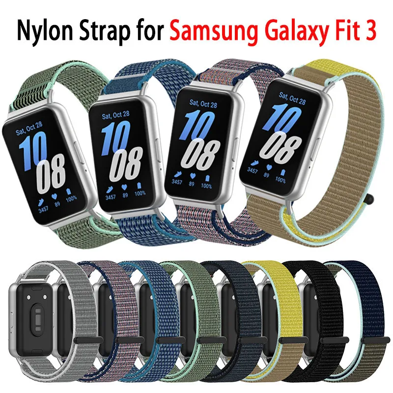 Ремешок нейлоновый для Samsung Galaxy Fit 3, сменный смарт-браслет для Samsung Galaxy Fit3, воздухопроницаемые аксессуары