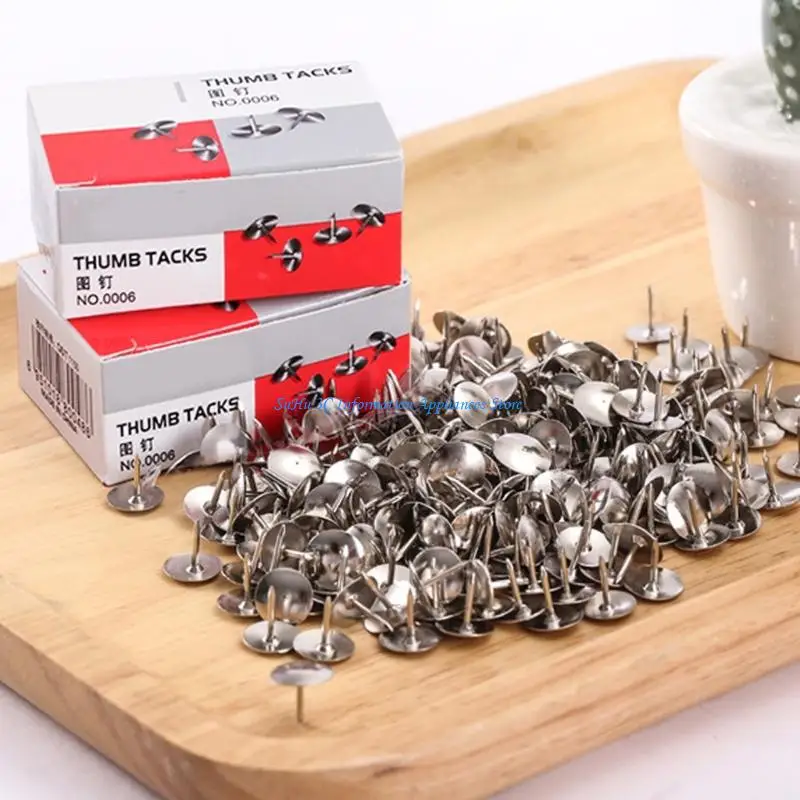 

Metal Thumbtacks Push Pins Cork Notice Board Thumb Tacks Drawing Pins