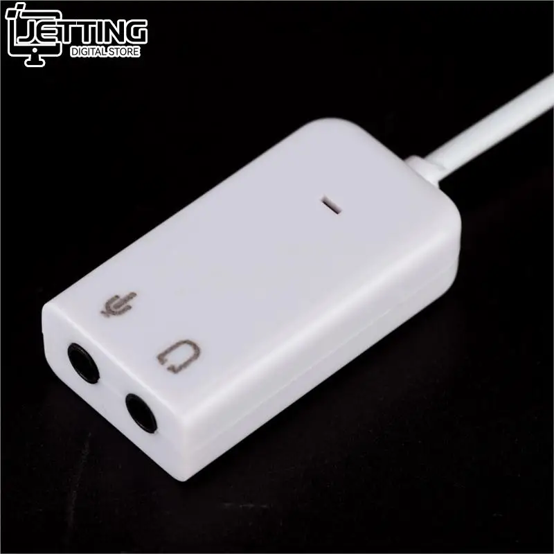 JETTING USB 2.0 Virtual 7.1 Channel External USB Audio Sound Card Adapter Sound Cards For Laptop PC Mac With Cable
