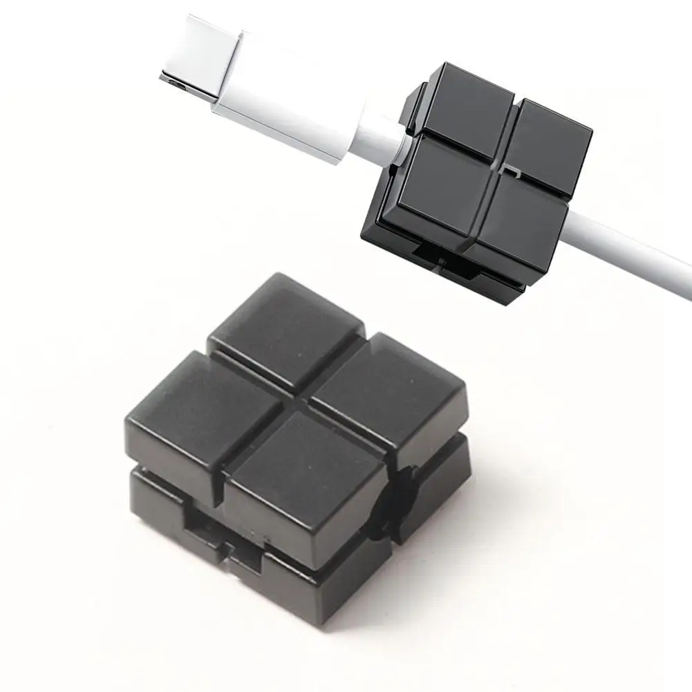Cable Holder Magnetic Cable Clip Winding Device Adhesive Fixation Car Desktop Office Home Fixing Cable Organizer Mounted G9W2