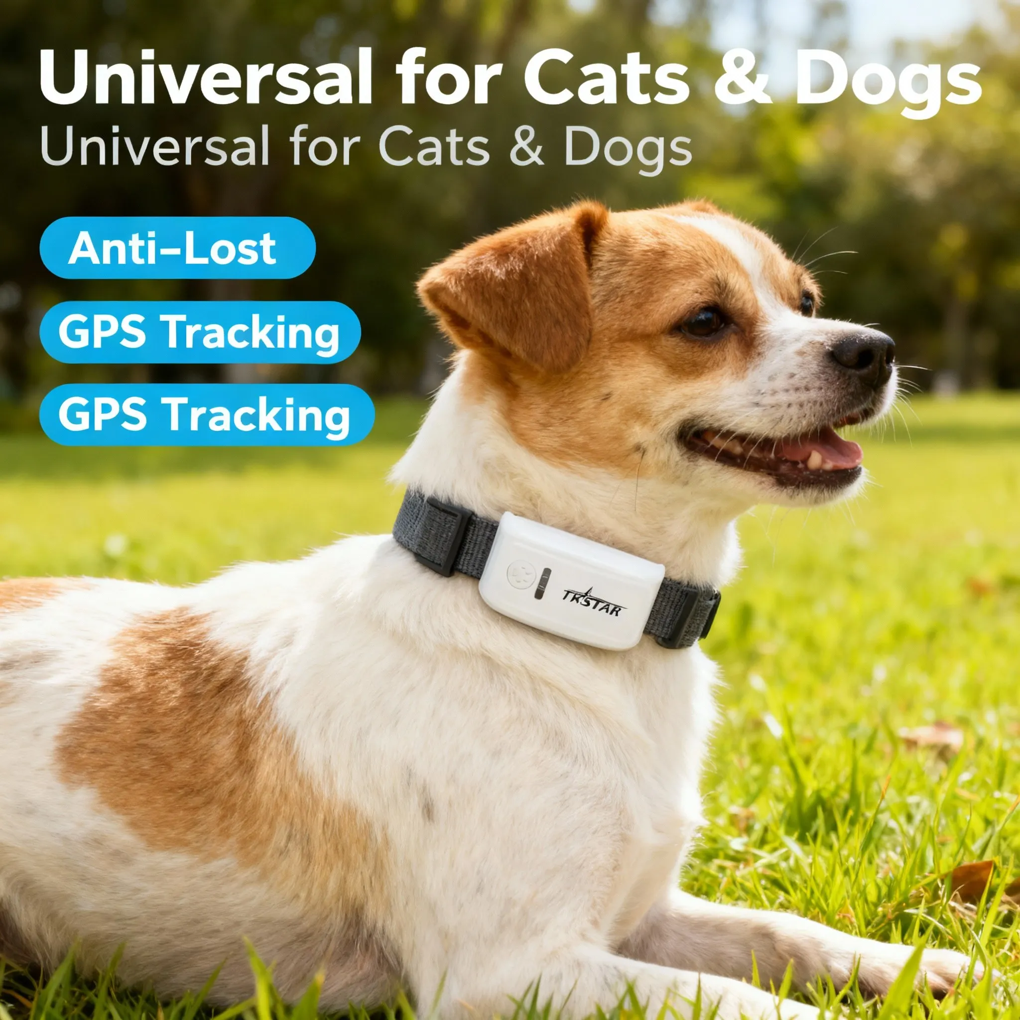 Global GPS tracker, pet satellite tracking locator, anti loss tracker, cat and dog tracker