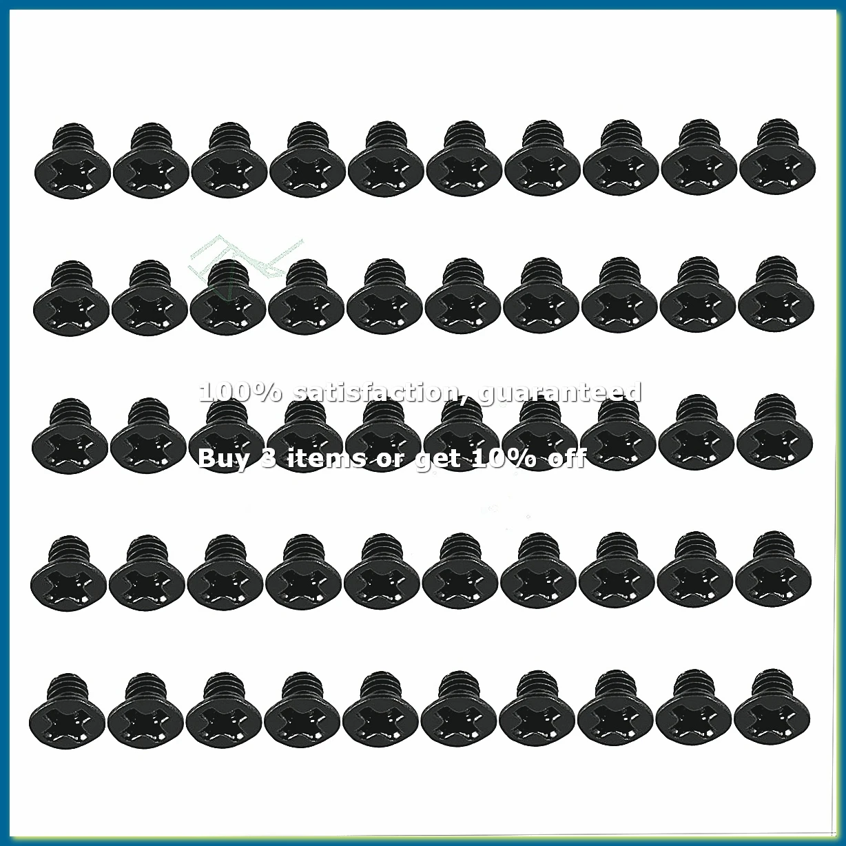 ●50 Pcs M3x4mm Screws Replacement Black for Laptop Hard Drive-ABFB