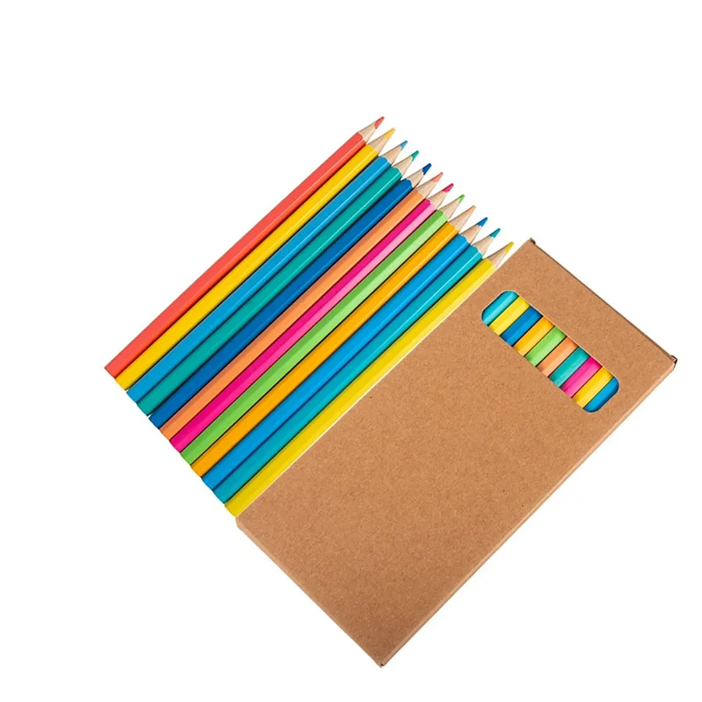 1 Box/5 Boxes/12 Boxes/20 Boxes Can Be Customized with Engraved Text Content, Important Dates, Etc., Colored Drawing Pencils, Colored Pencils in Kraft Paper Boxes for Student Art Classes, Hand-Drawn Graffiti, Writing Pencils, with Vibrant and Soft Colors, Easy to Color, Suitable for Various Office and Drawing Scenarios, Can Be Used as Holiday Gifts and Back-To-School Gifts