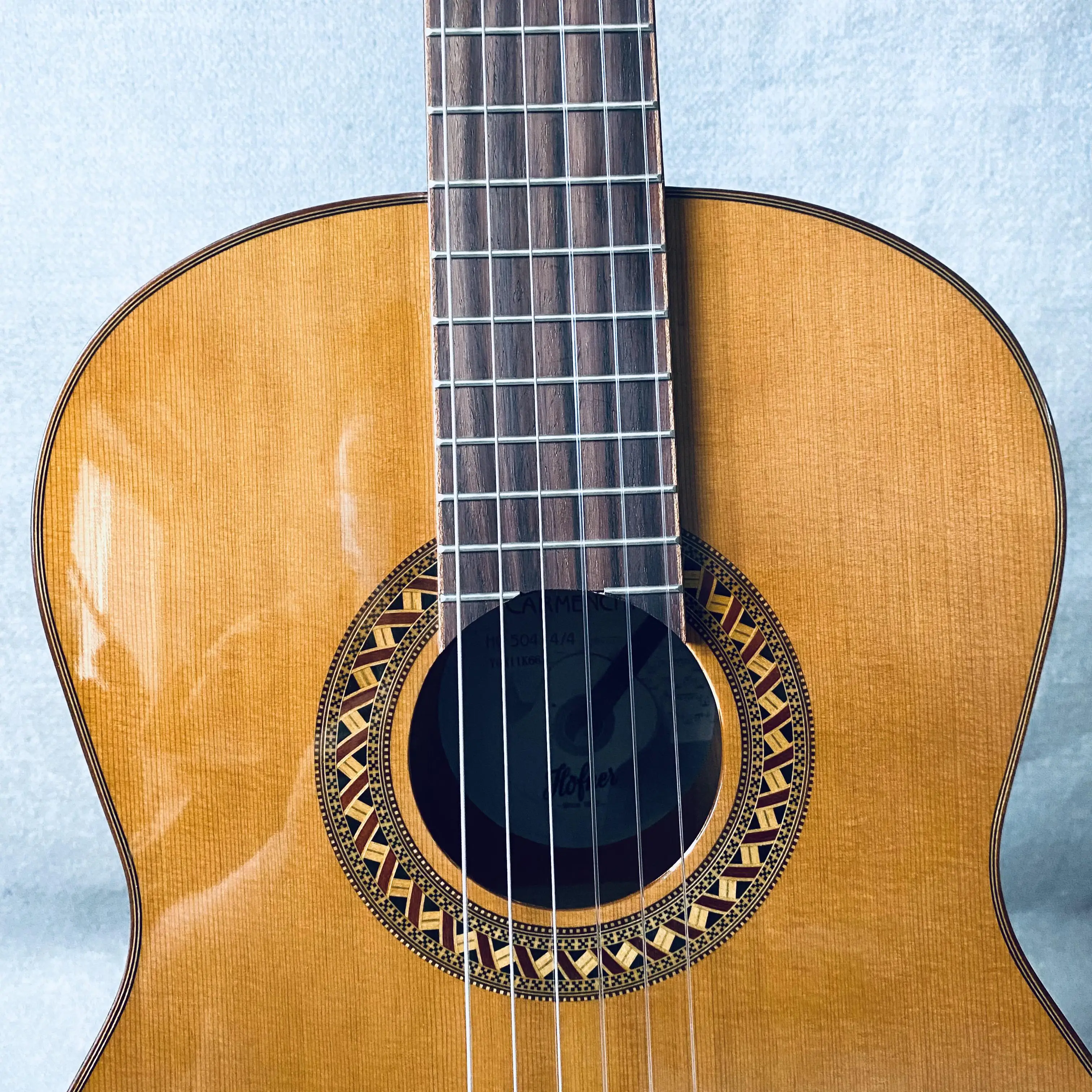 39'Classical Guitar Solid Top Hofner Carmencita HC504 4/4 Cedar+Mahogany Warm Sound Characteristics for Beginners New