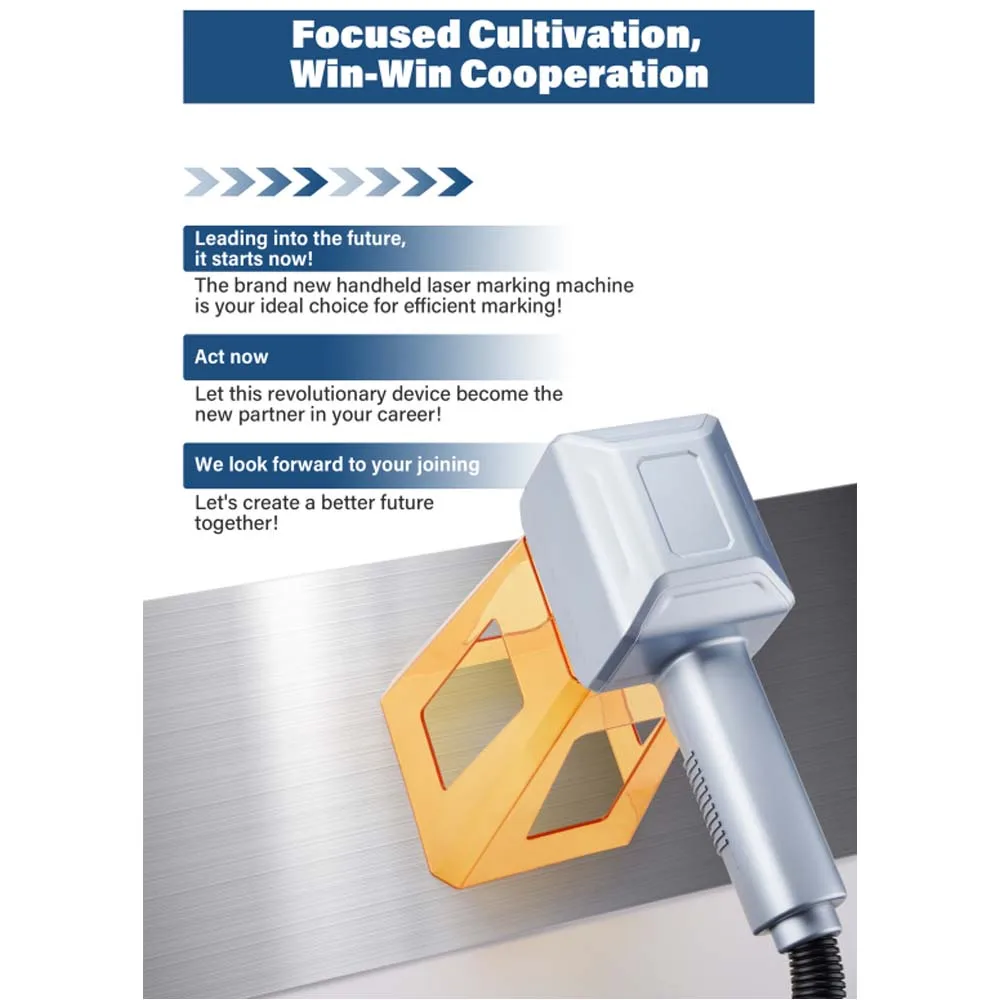 Portable Handheld Fiber Laser marking machine 20W 30W 50W Plug-in type Lithium battery type All metal Engraver Gold Silver