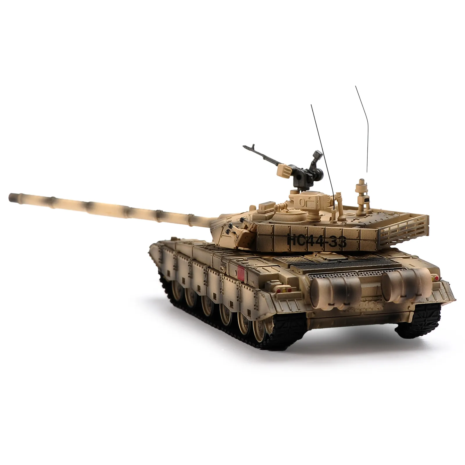 Die-cast Alloy 1:72 Chinese Army ZTZ-99 Main Battle Tank Military Model Diecast ABS Desert Camo