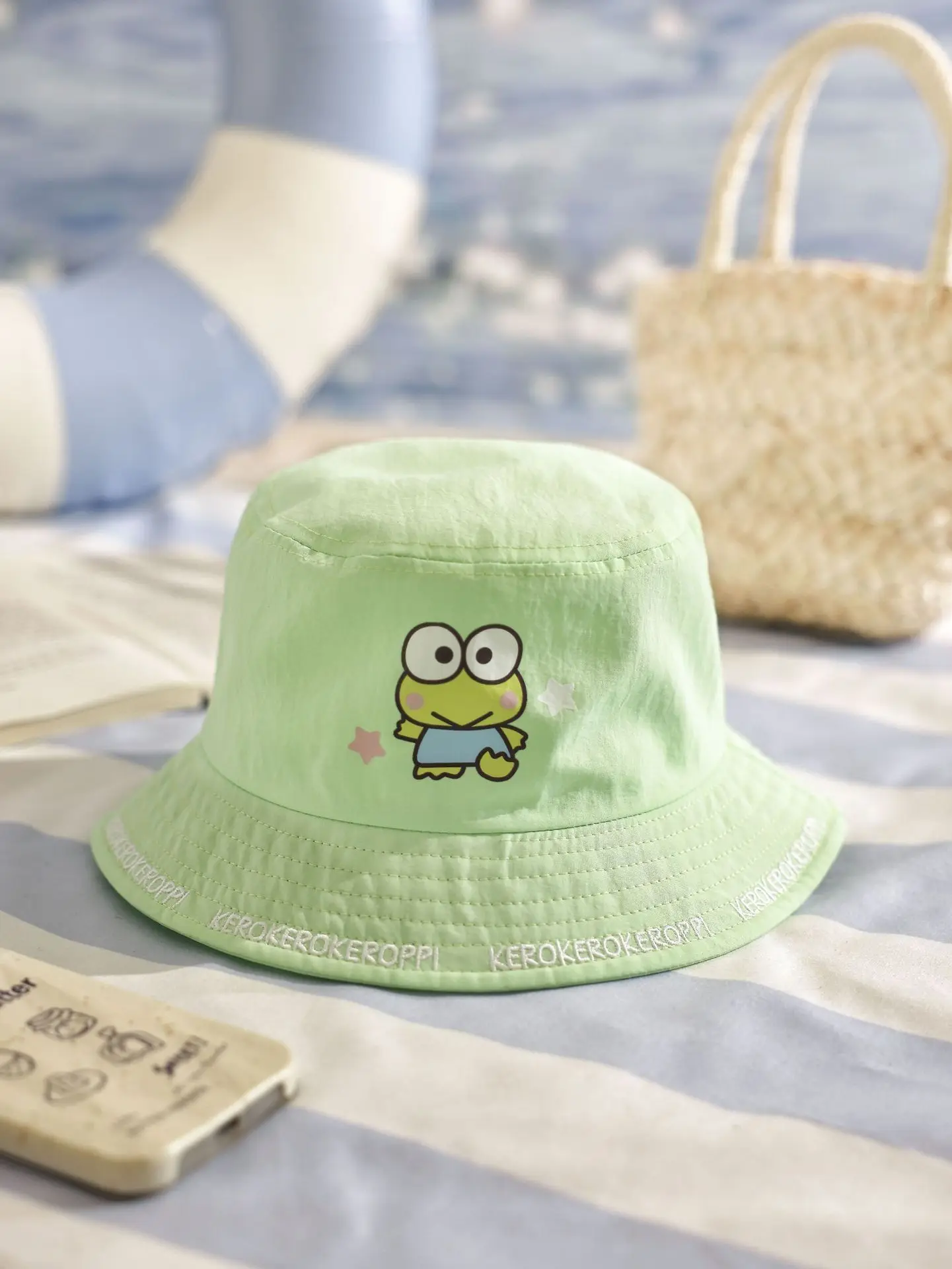 Kawaii Sanrioed Hanyodon Kuromi Cute Cartoon Child protezione solare cappello da pescatore ragazza Outdoor anti-uv Sunhat Festival Gift