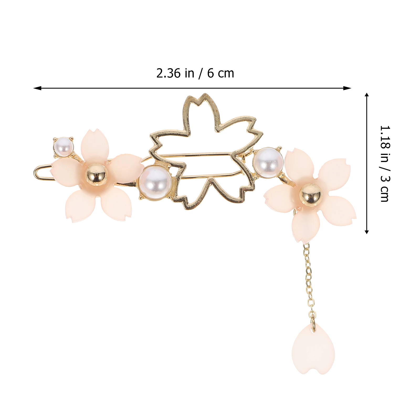

2pcs Pearl Hair Women Cute Grip Barrettes Girls Daily Meeting Wedding Party Fresh Hair Clips Gift