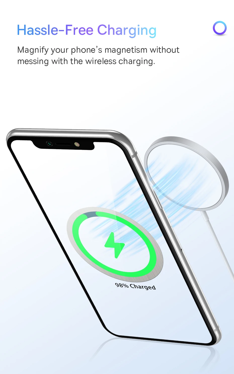 Baseus 2 Stück magnetische Metallplatten-Aufkleberringe für kabelloses Ladegerät, Telefonhalter für iPhone 17 Air 16 15 Pro Max, Ladering – Detail 7