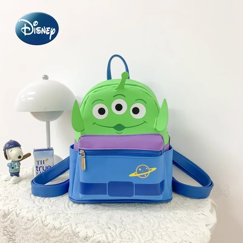 Disney Three-Eyed Monster New Mini Backpack Cartoon Cute 3D Mini Women's Backpack Luxury Brand Fashion Children's Schoolbag