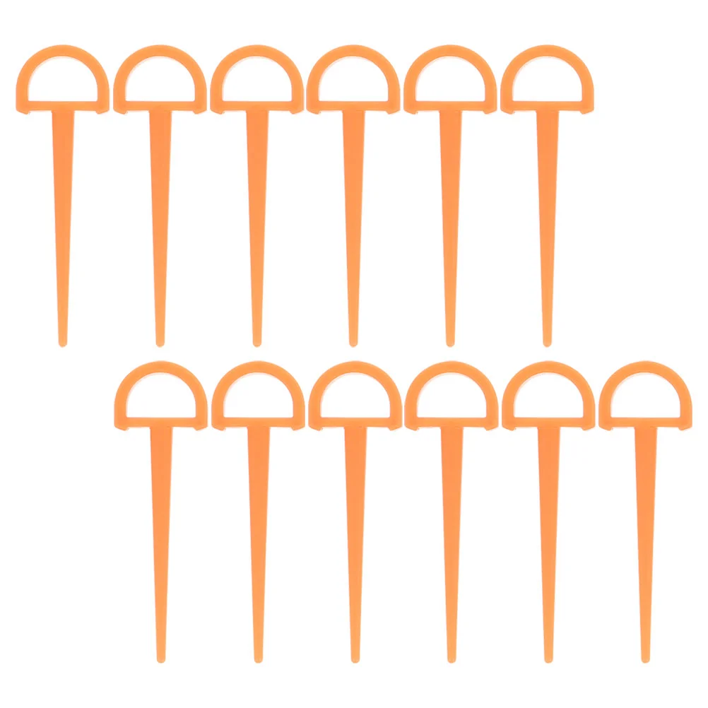 12 Pcs Tent Pegs Stakes Bouncy Castle Camping Picnic Mat or Tarp Heavy Duty Plastic Beach Canopy for