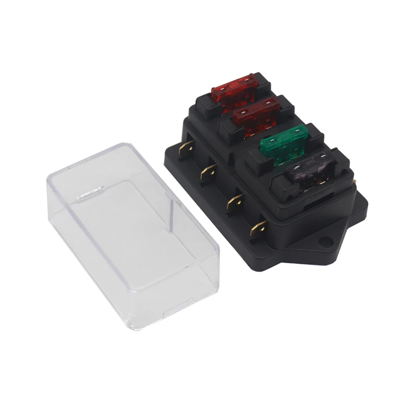 4/6/8/10/12 Way Car Fuse Holder Car Fuse Box Truck Auto Blade with 4/6/8/10/12 Fuses for 12V 32V ATO Standard Circuit