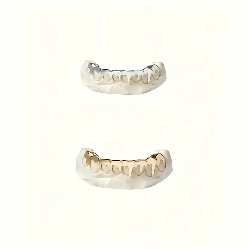 Eight-Tooth Flame Water Drop Men's Braces, Suitable For Halloween Music Festivals, Are Selling Well In Europe And America