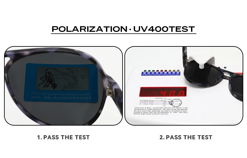 Blue Otter Pilot Klassische Polarisierte Sonnenbrille für Männer und Frauen, Sommer-Fahr-, Angel- und Fahrradbrille, Antireflexions-UV400-Brille – Detail 5