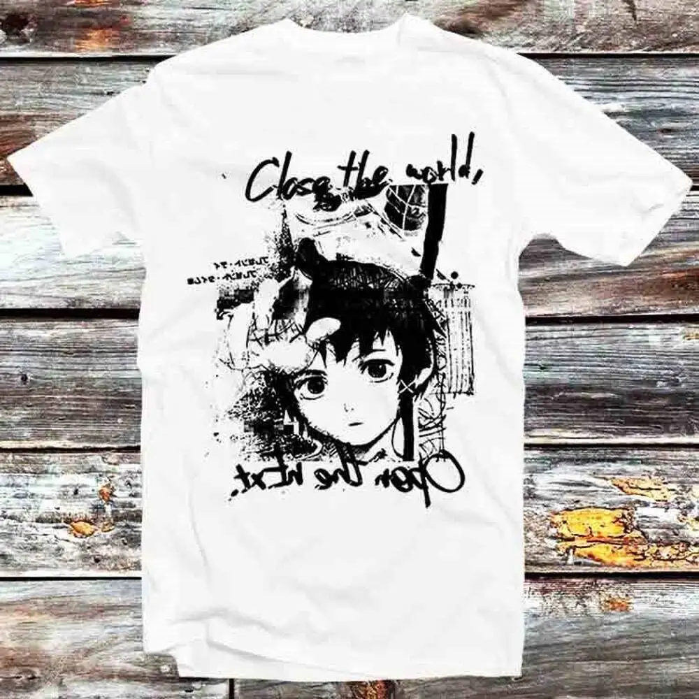 

Serial Experiments Lain Close The World Open The Next Japanese Manga T-Shirt