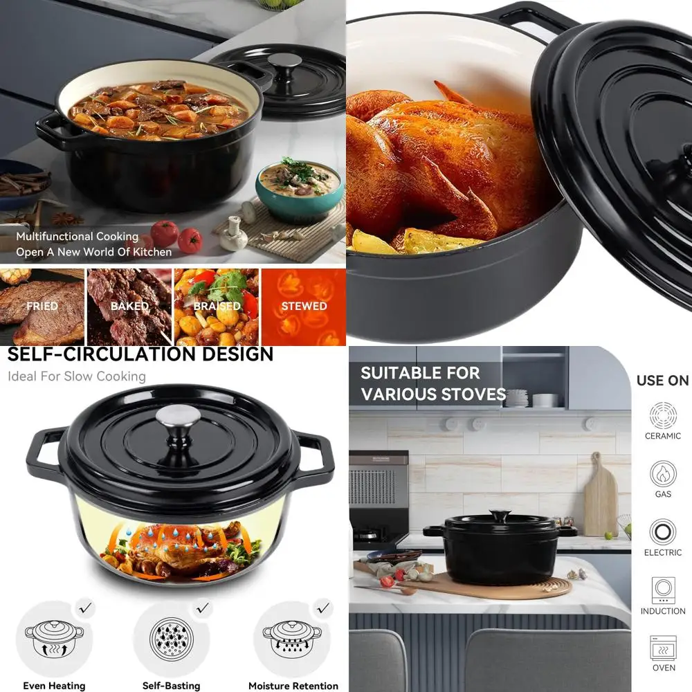 6.5 Qt Cast Iron En… - image