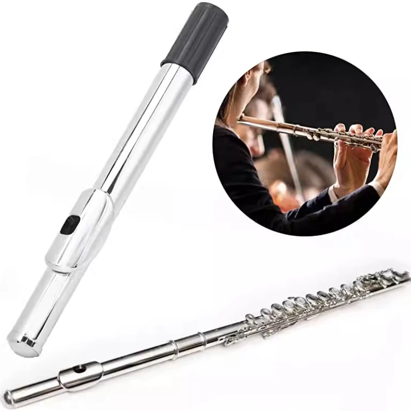 

16/17Hole Flute Headioints Metal Flute Straight Head Adult Children Replacement Flutes Parts Portable Wind Instrument Accessorie