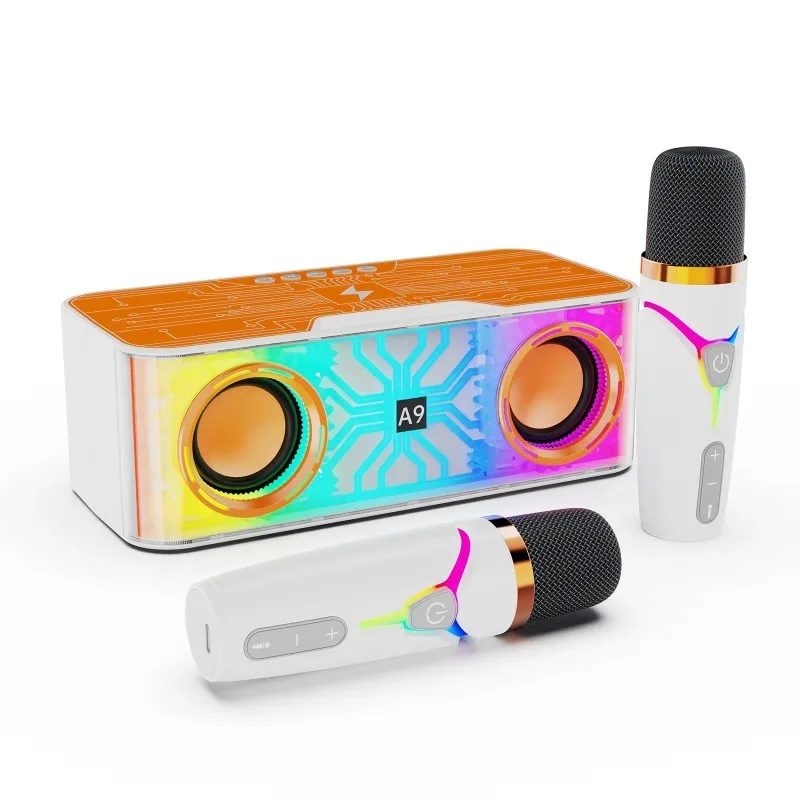 Speaker desktop colorful ambient light subwoofer mobile phone wireless charging small sound