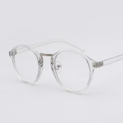 Fashion Transparent round glasses clear frame Women Spectacle myopia glasses  Men EyeGlasses Frame nerd optical frames clear