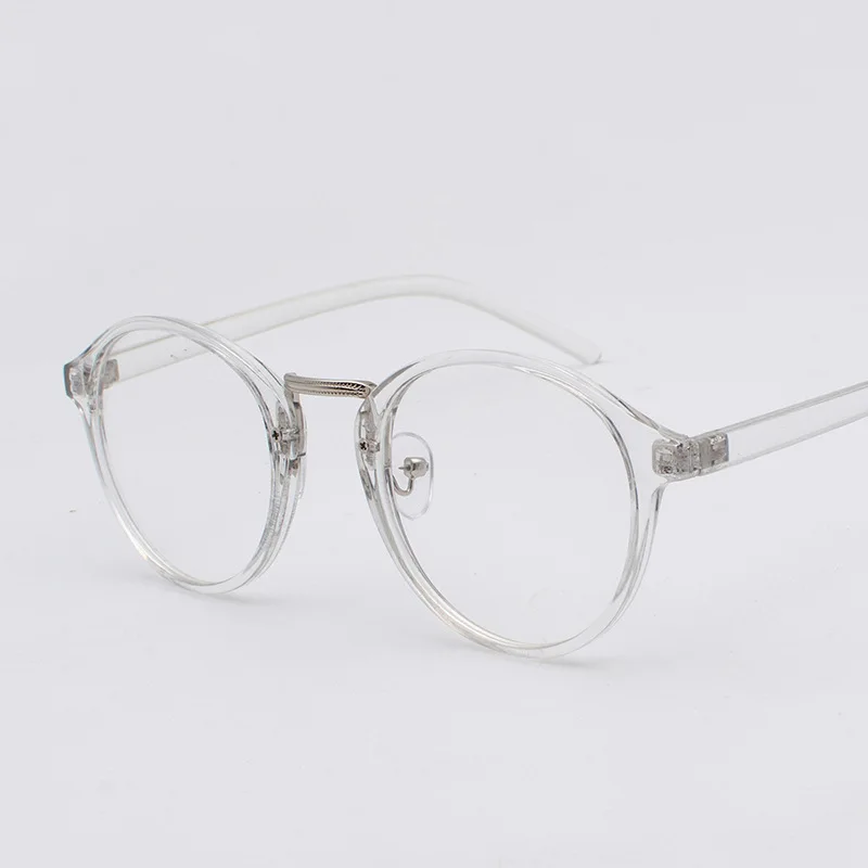 Fashion Transparent Round Glasses Clear Frame Women Spectacle Myopia Glasses Men EyeGlasses Frame Nerd Optical Frames Clear