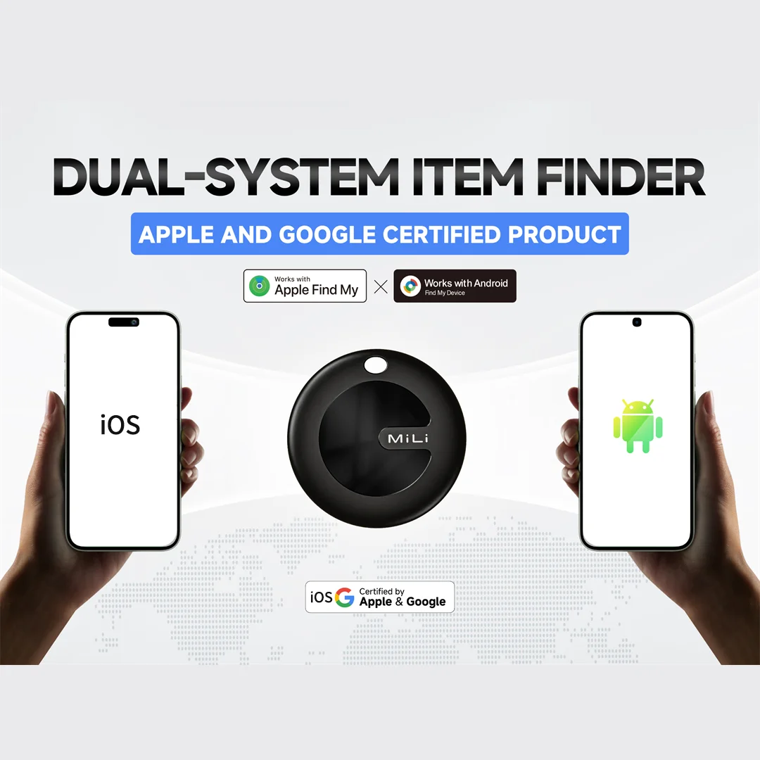 For iOS & Android MiLi MiTag Item Finder Global GPS Tracking Key Finder Pet Locator Find My APP Smart Tag Anti-Lost Device