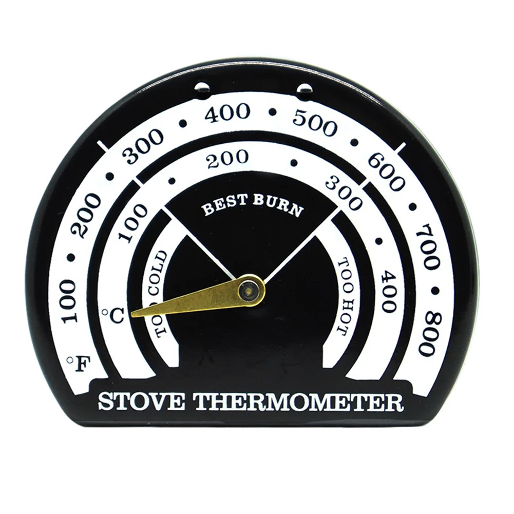 Large Thermometer Log Burner Temp Gauge Cost-Saving Fuel Efficiency Efficient Combustion Monitoring Indoor Heating