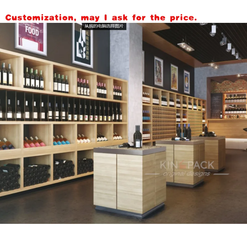 

на заказ. Горячая распродажа, витрина для винного погреба, стеллаж для хранения и корпусная мебель