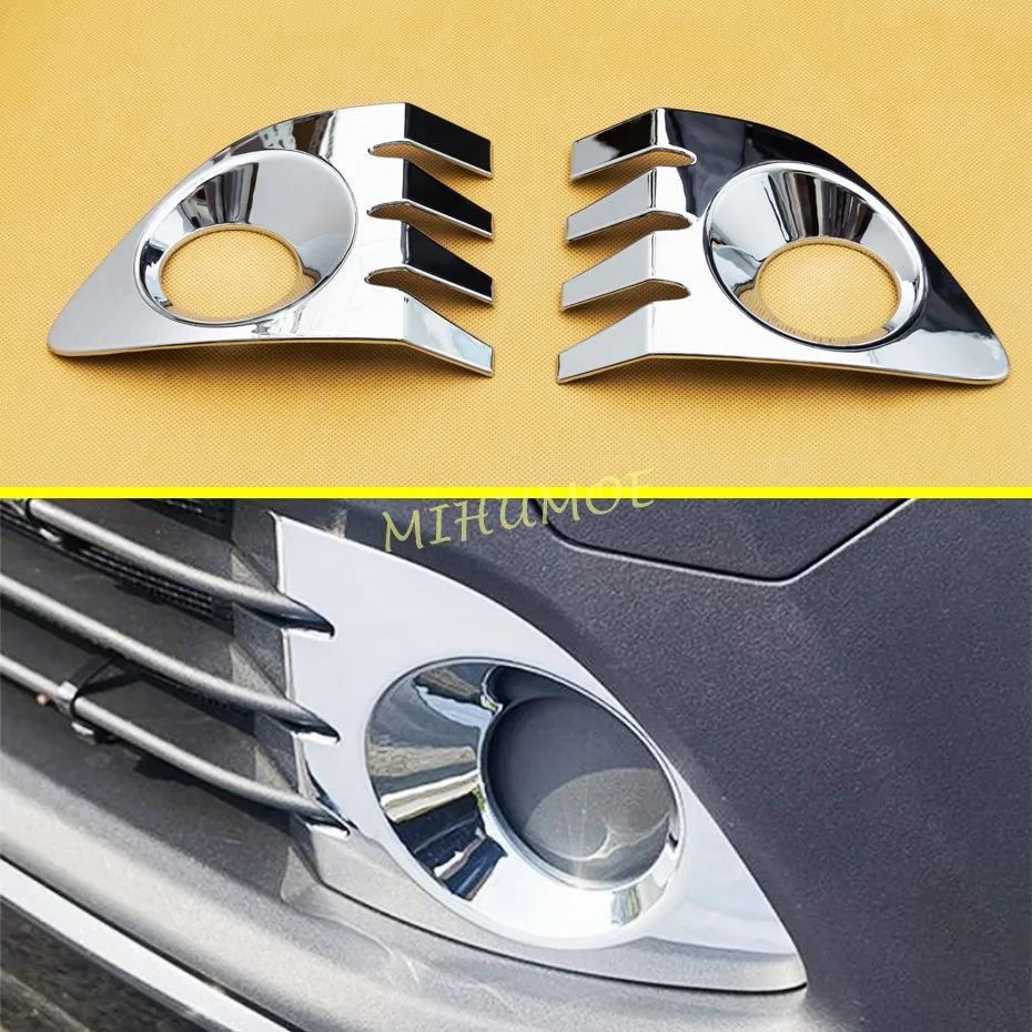 

For Toyota Corolla Cross 2022 2023 2024 Glossy Chrome Front Bumper Fog Light Cover Grille Accessories