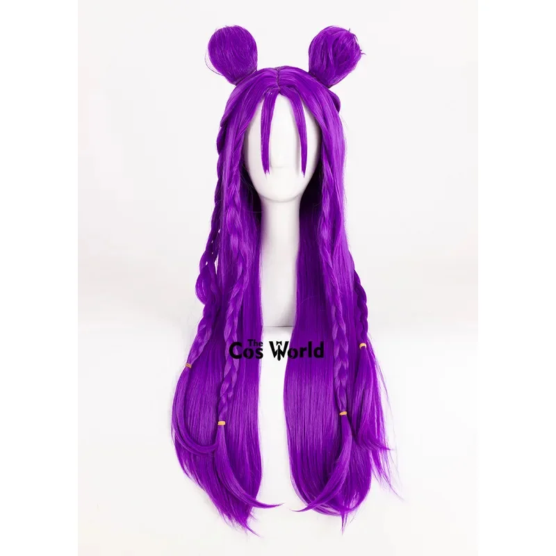 Zizi 2025 LOL KDA Group Kaisa 100 سنتيمتر ألعاب مستقيمة طويلة هالوين تأثيري الباروكات الشعر الاصطناعية + غطاء شعر مستعار