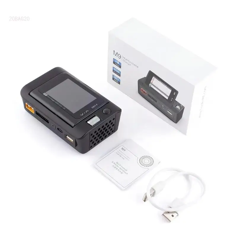 

M9 600W Intelligent Balance Charging Device Aircraft Model Balanced Battery Charger 2.4inch 320x240 Resolution