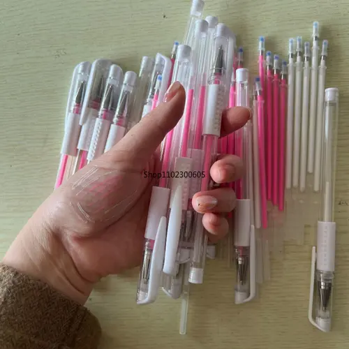 Imagen 2 del producto Rotulador de Gel para cejas, 10 piezas, rosa, blanco, resistente al agua, para tatuajes, herramienta PMU