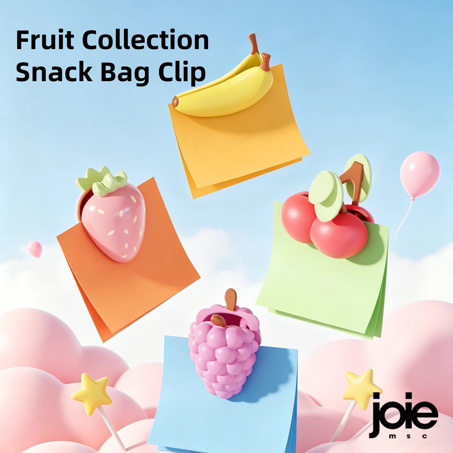 Joie – Clips de sac de fruits créatifs, Clip de scellage de sacs alimentaires, Clip de collation, outils de cuisine, petit Clip décoratif, stockage de sacs alimentaires pour réfrigérateur