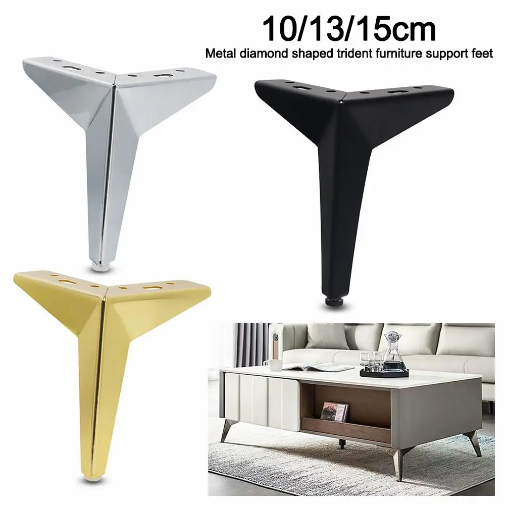 Cabinet Legs Metal Furniture Legs,Modern Metal Triangle Furniture Feet DIY Replacement for Cabinet Cupboard Sofa Couch Chair