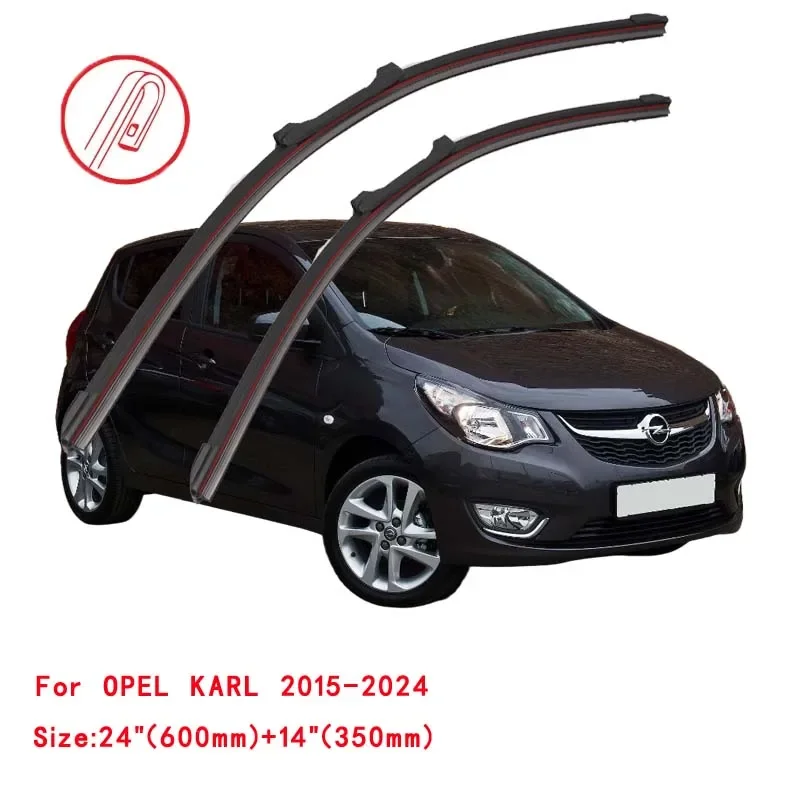 

For OPEL KARL 2015-2024 Car Windshield Wiper Blade Front Windscreen Brushes Washer Accessories Window Cleaning Replacement Parts