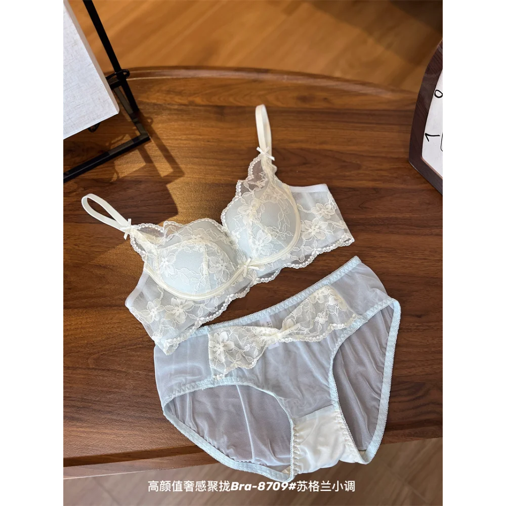 BANERDANNI Sexy Lace Bra Size 32‑38 Deep V Push‑Up Gather Small Breasts Anti‑Sag Wireless Comfort Fit Not Empty Cup Hot Popular