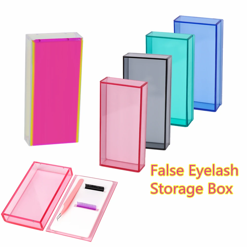 False Eyelash Storage Box Eyelash Extension Organizer Storage Pallet Lash Tweezers Lash Stripe Display Pad Eyelash Stand Holder